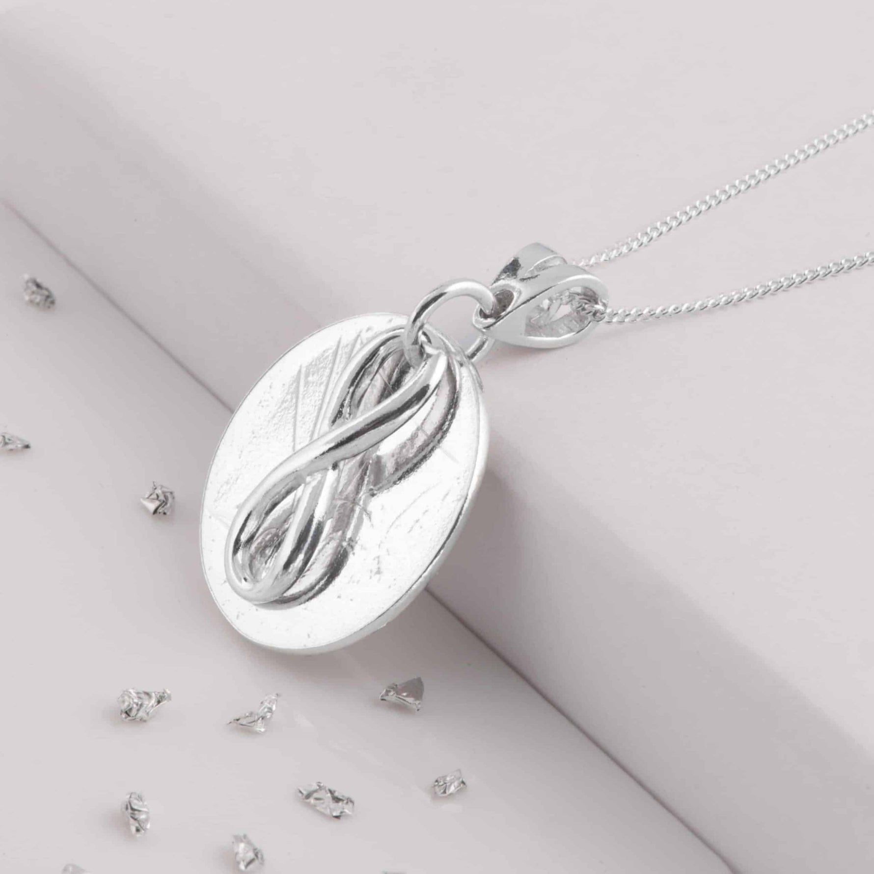 Gold Eternal Love Knot Memorial Pendant
