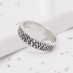 Gold Fingerprint Band Ring