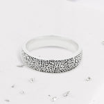 Gold Fingerprint Court Ring