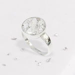 Gold Resin Inlaid Round Ring
