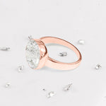 Gold Resin Inlaid Round Ring