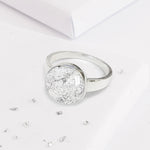 Gold Resin Inlaid Round Ring