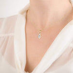 Gold Resin Kite-shaped Inlaid Memorial Pendant