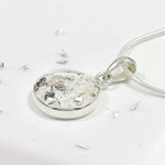 Gold Small Resin Round Inlaid Memorial Pendant