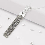 Oblong Fingerprint Pendant