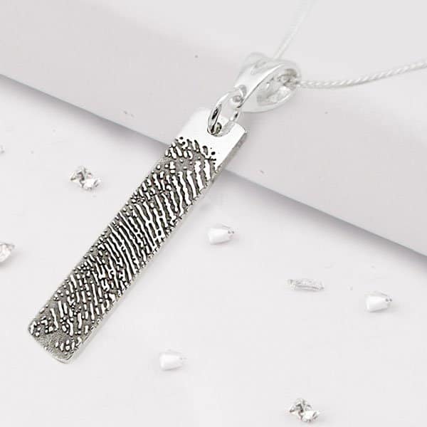 Oblong Fingerprint Pendant