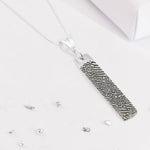 Oblong Fingerprint Pendant