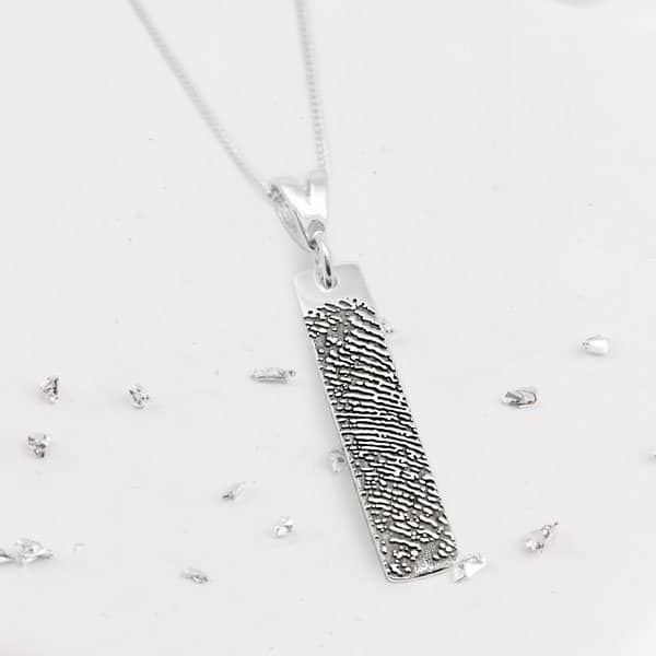 Oblong Fingerprint Pendant