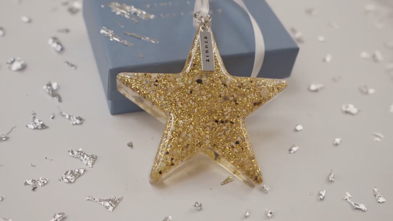 Ashes Or Hair Star Tree Decoration