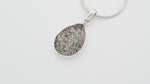 ashes teardrop pendant video on white background