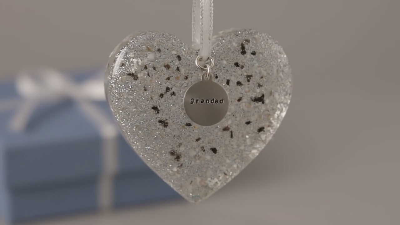 Ashes Or Hair Heart Tree Decoration