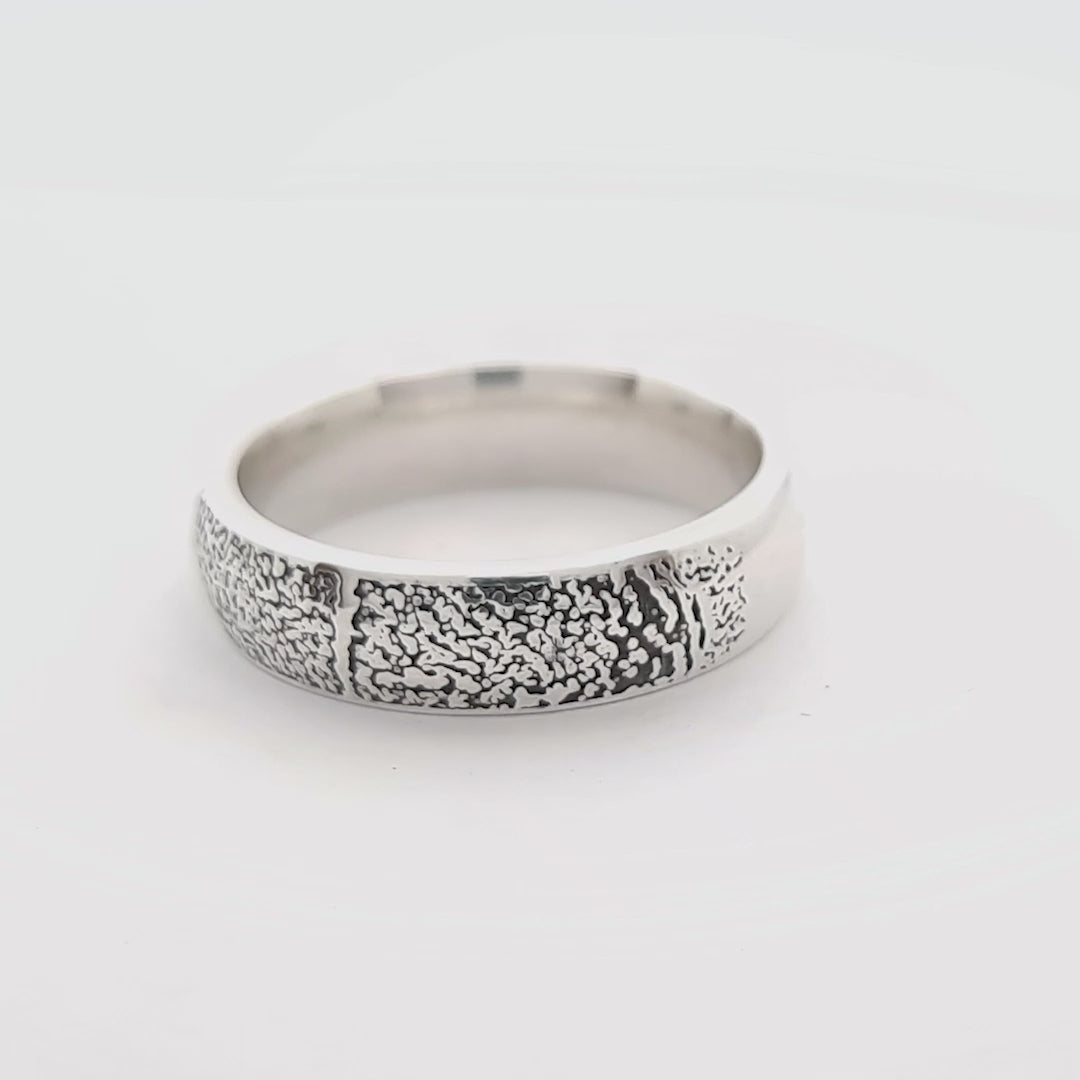 Fingerprint Court Ring