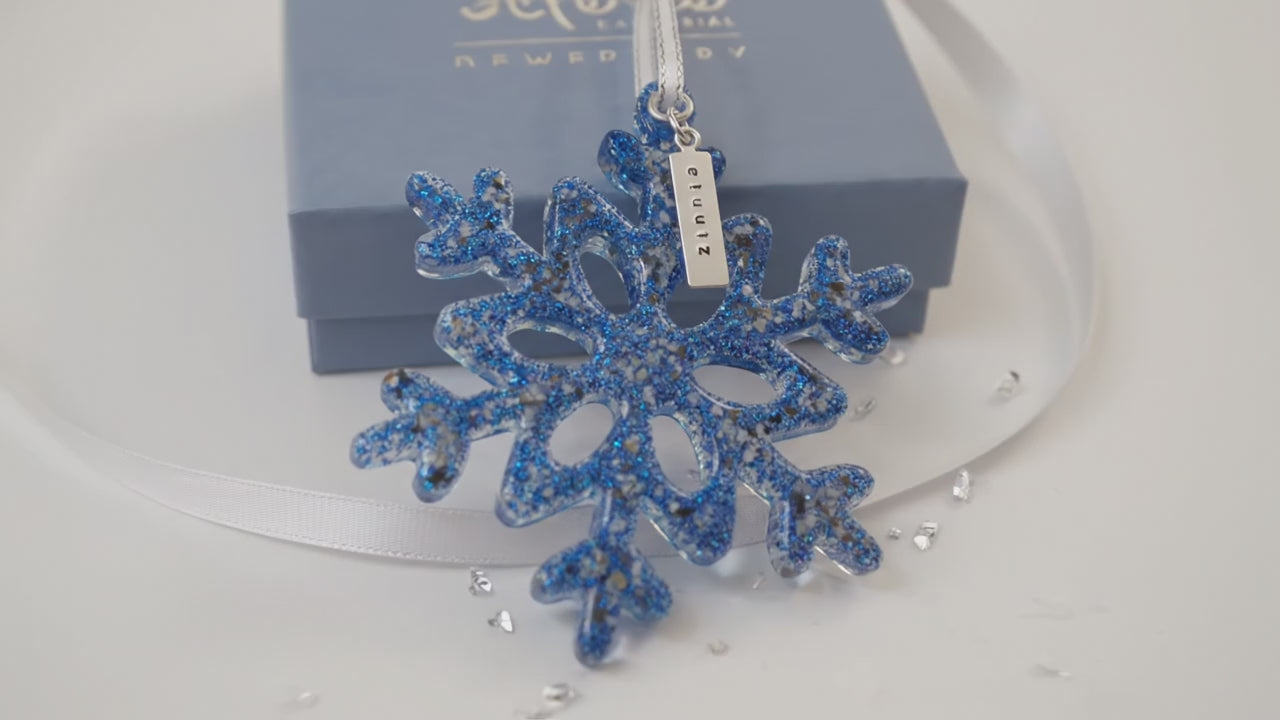 Ashes Or Hair Snowflake Tree Decoration