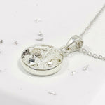 Small Resin Round Inlaid Memorial Pendant
