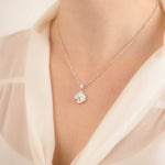 Small Resin Round Inlaid Memorial Pendant