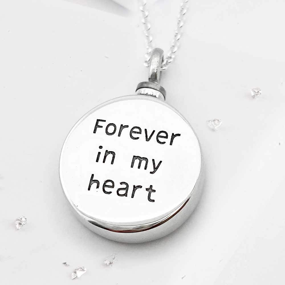 Sterling silver ashes or hair self fill crystal tree of life urn pendant