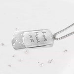Sterling Silver Double Dog Tag Necklace And Chain