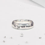 Sterling Silver Hidden Ashes Handwriting Ring