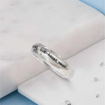 Sterling Silver Hidden Ashes Handwriting Ring