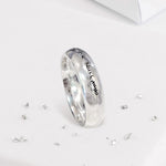Sterling Silver Hidden Ashes Handwriting Ring