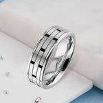 Titanium Secret Ashes Brick Ring