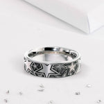 Titanium Secret Ashes Star Ring