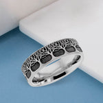 Titanium Secret Ashes Tree Of Life Ring