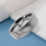 Titanium Secret Brushed Court Ring