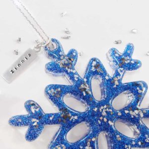 Ashes Or Hair Snowflake Tree Decoration