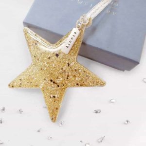 Ashes Or Hair Star Tree Decoration