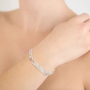 Ashes or Hair Imprinted ID Bracelet