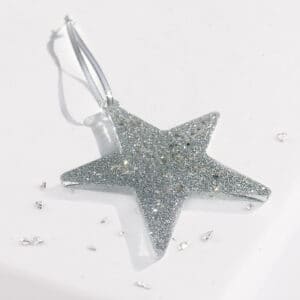 star tree decoration silver