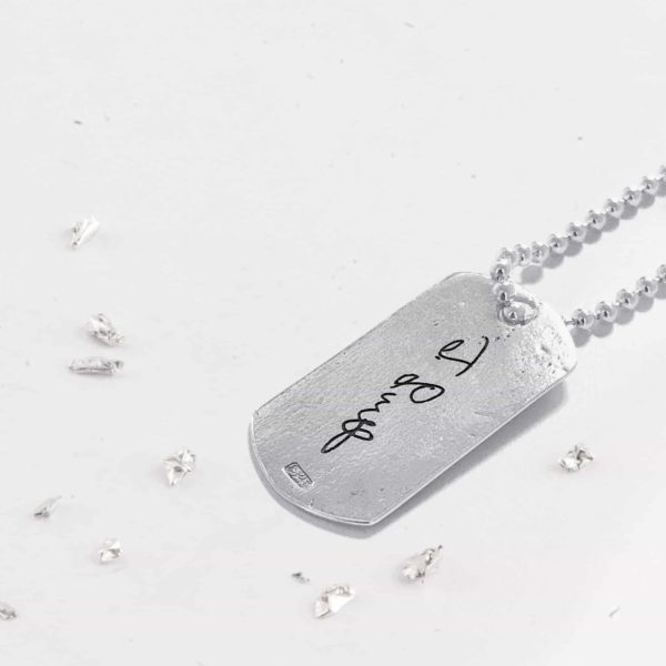 Sterling Silver Engravable Dog Tag Necklace - 20741817 | HSN