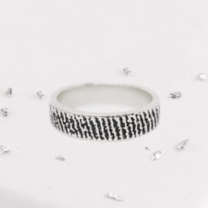 Fingerprint Band Ring