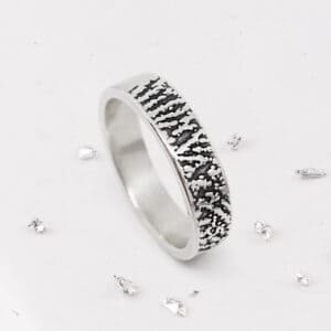 Fingerprint Band Ring