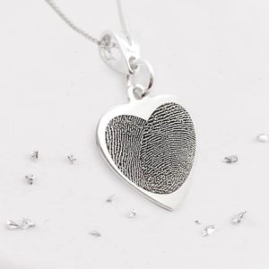 Fingerprint Heart Pendant