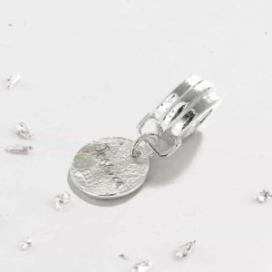Ashes or Hair Sterling Silver Imprinted Charm