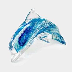 Ashes Glass Dolphin Ornament