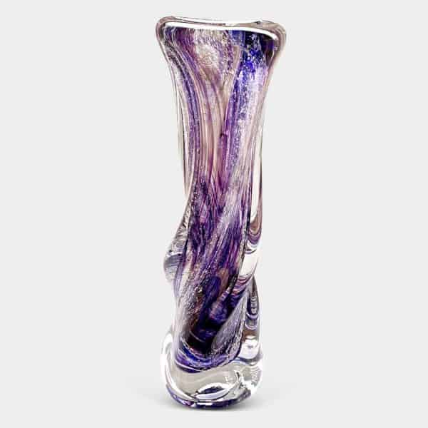 Ashes Glass Vortex Stem Vase