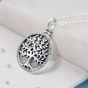tree urn necklace
