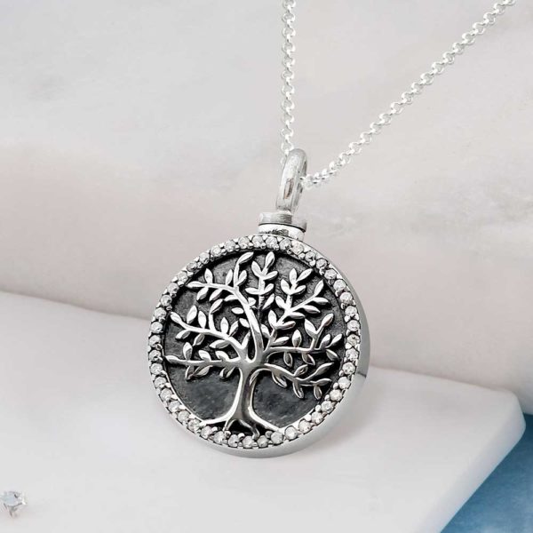 tree urn necklace